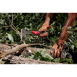 Worker using the 16” Splitting Axe