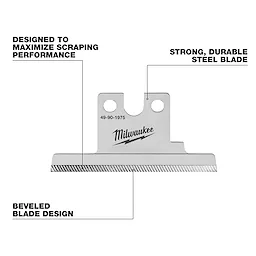 AIR-TIP Debris Scraper Blade 3-Pack with beveled steel blade design. Features include durability and optimized scraping performance.