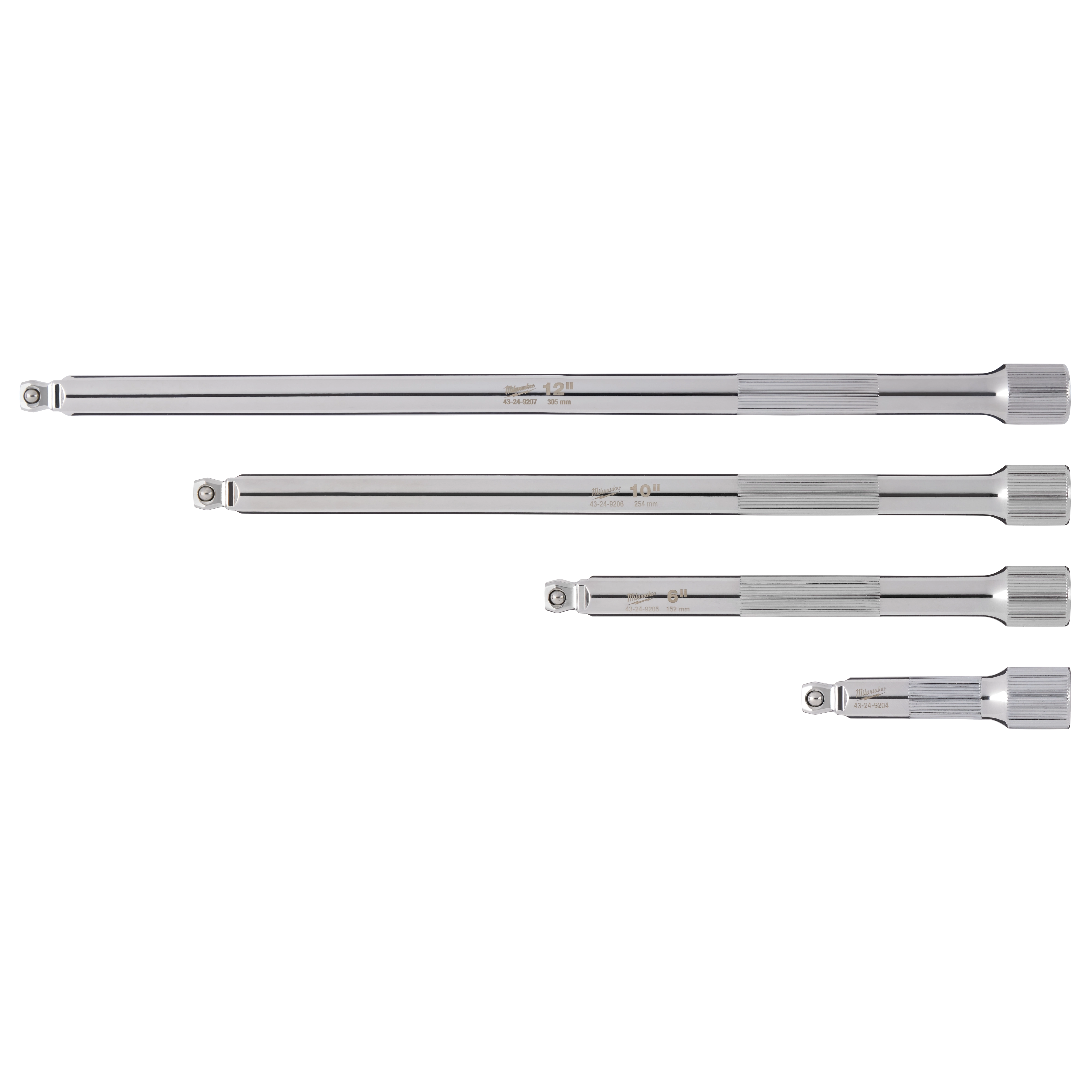 4PC) 3/8” Drive Wobble Extension Set | Milwaukee Tool