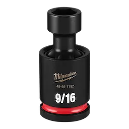 SHOCKWAVE Impact Duty 1/2" Drive 9/16" Standard Swivel Socket standing upright with 9/16 marking visible.