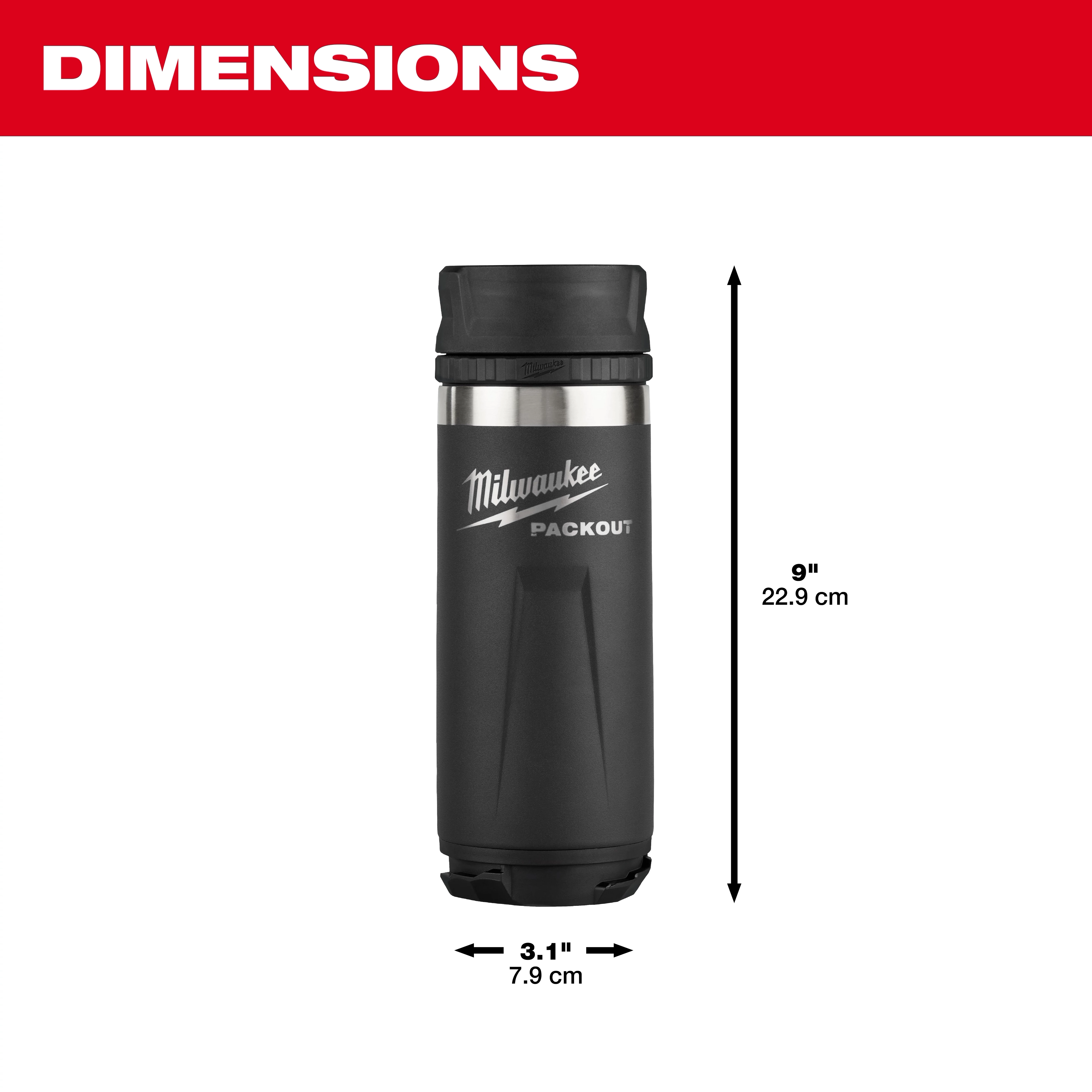 PACKOUT™ 18oz Insulated Bottle with Sip Lid