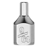 A 9/64 inch low-profile hex bit socket with a 1/4 inch drive. The hex bit is made of polished metal, and "9/64" is etched on the side.