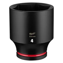 SHOCKWAVE Impact Duty 1" Drive 4" Deep 6 Point Socket standing upright on a plain background.