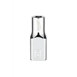 1/4" Drive 5mm Metric 6-Point Socket with Four Flat Sides