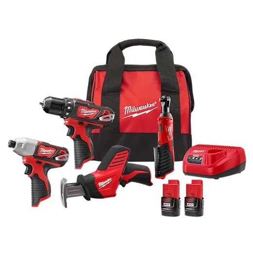 M12™ Cordless LITHIUM-ION 4-Tool Combo Kit