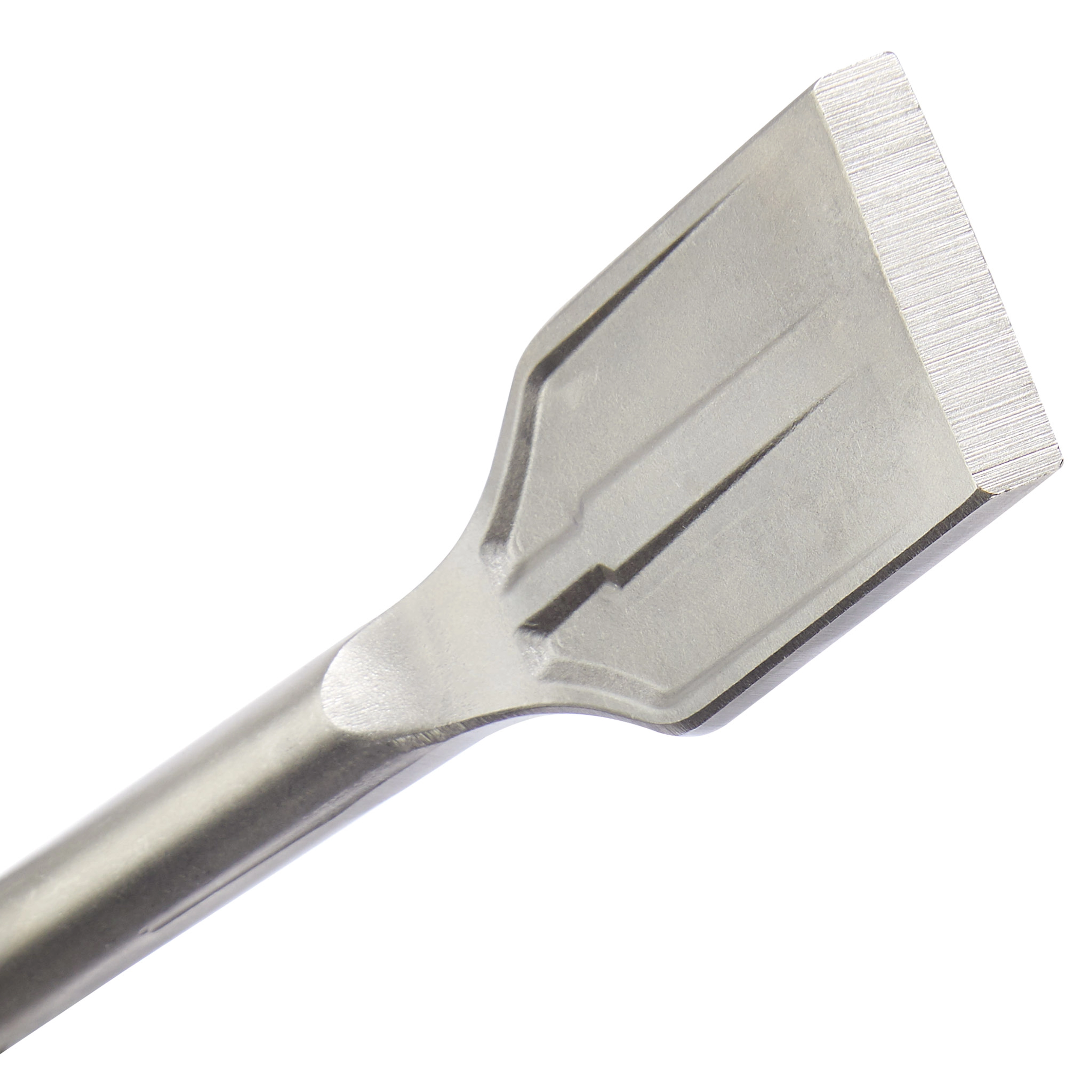 The SDS-MAX 2" Tile Chisel features a wide, flat blade designed for efficient tile removal. Made from durable steel for tough applications.