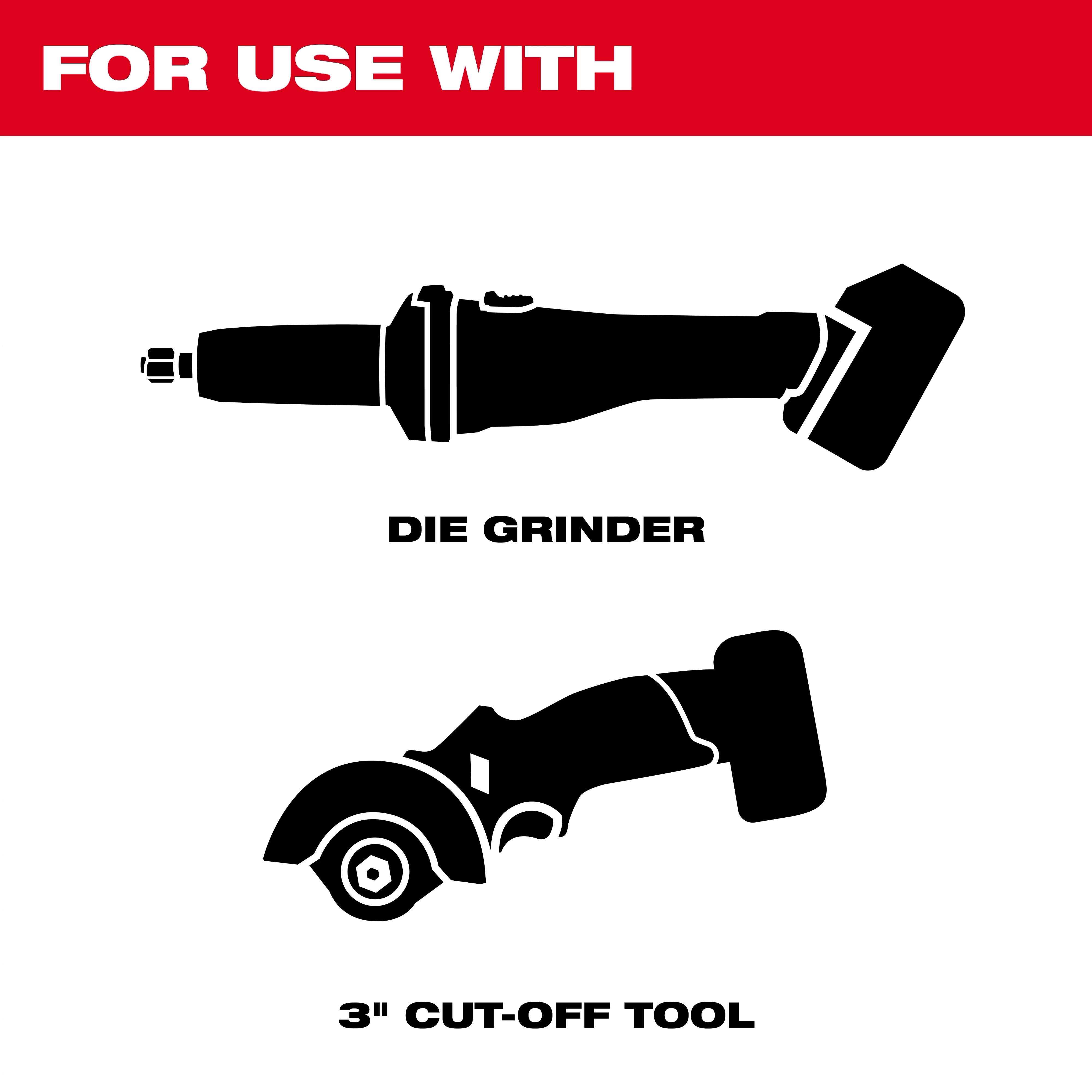 3" x .045" x 3/8" Performance+ Metal Cut Off Wheel - Type 1 - 3pk compatible with die grinder and 3" cut-off tool.