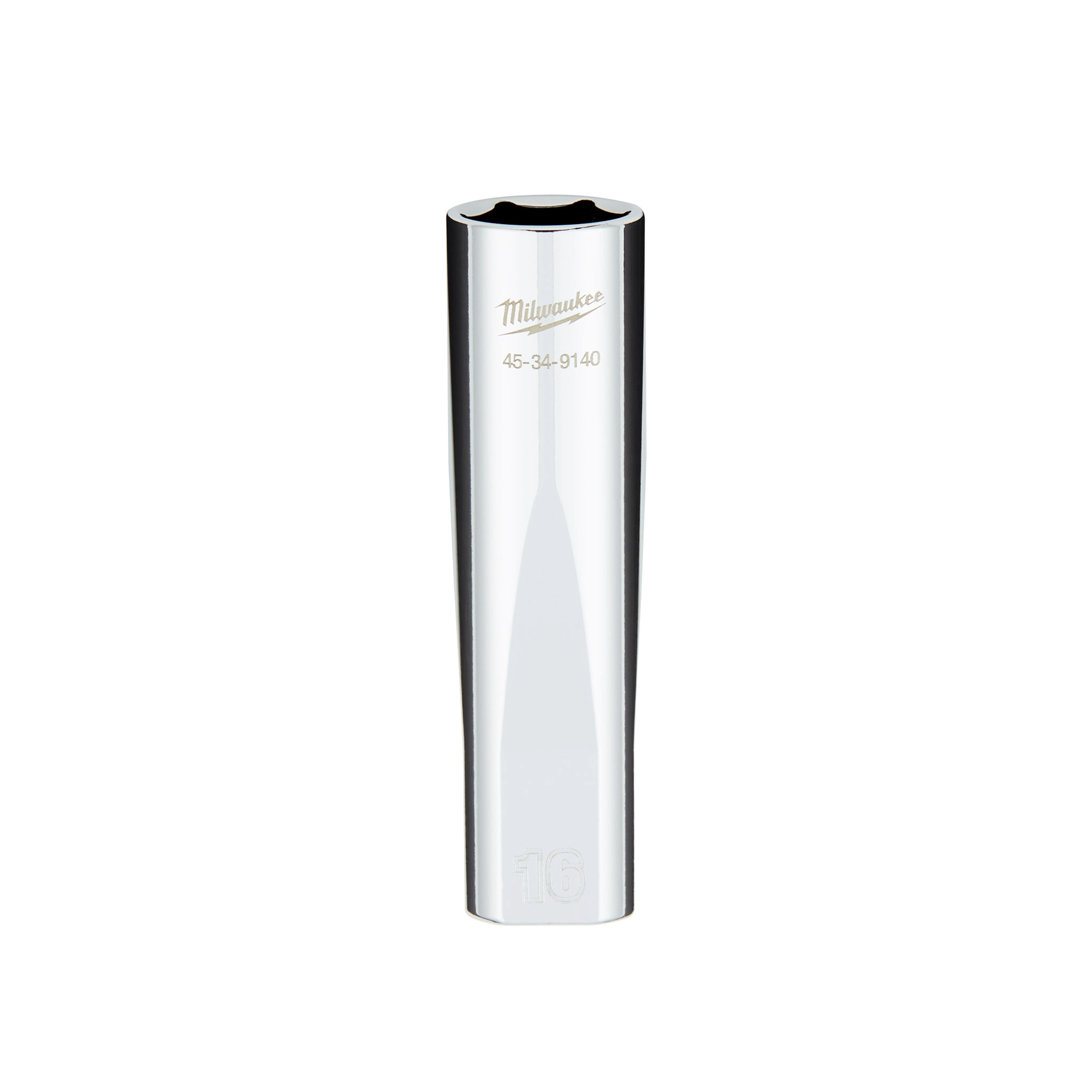 1/2" Drive 16MM Metric 6-Point Deep Socket with FOUR FLAT™ Sides