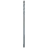 3/8" x 12" Aircraft Length Black Oxide Drill Bit has a long, slender design with a black finish and spiral grooves at the top.