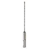 SDS 2CT 5/32" X 4" X 6" drill bit with a long, twisted metal design and a solid silver-colored base.