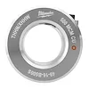 The 500 MCM Cu THHN/XHHW S Bushing by Milwaukee is a circular, metallic electrical accessory with "49-16-B500S" engraved on it. The bushing features a central hole and clear labeling of its specifications around the outer edge.