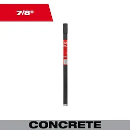7/8" Diamond Premium Wet Core Bit for concrete drilling, shown with a black body and a red label detailing specifications.