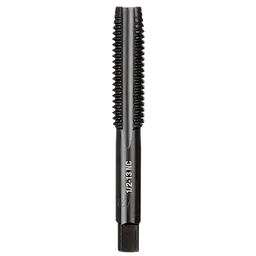 1/2"-13 NC Straight Flute Plug Tap with a black oxide finish. Used for cutting and forming threads in metal.