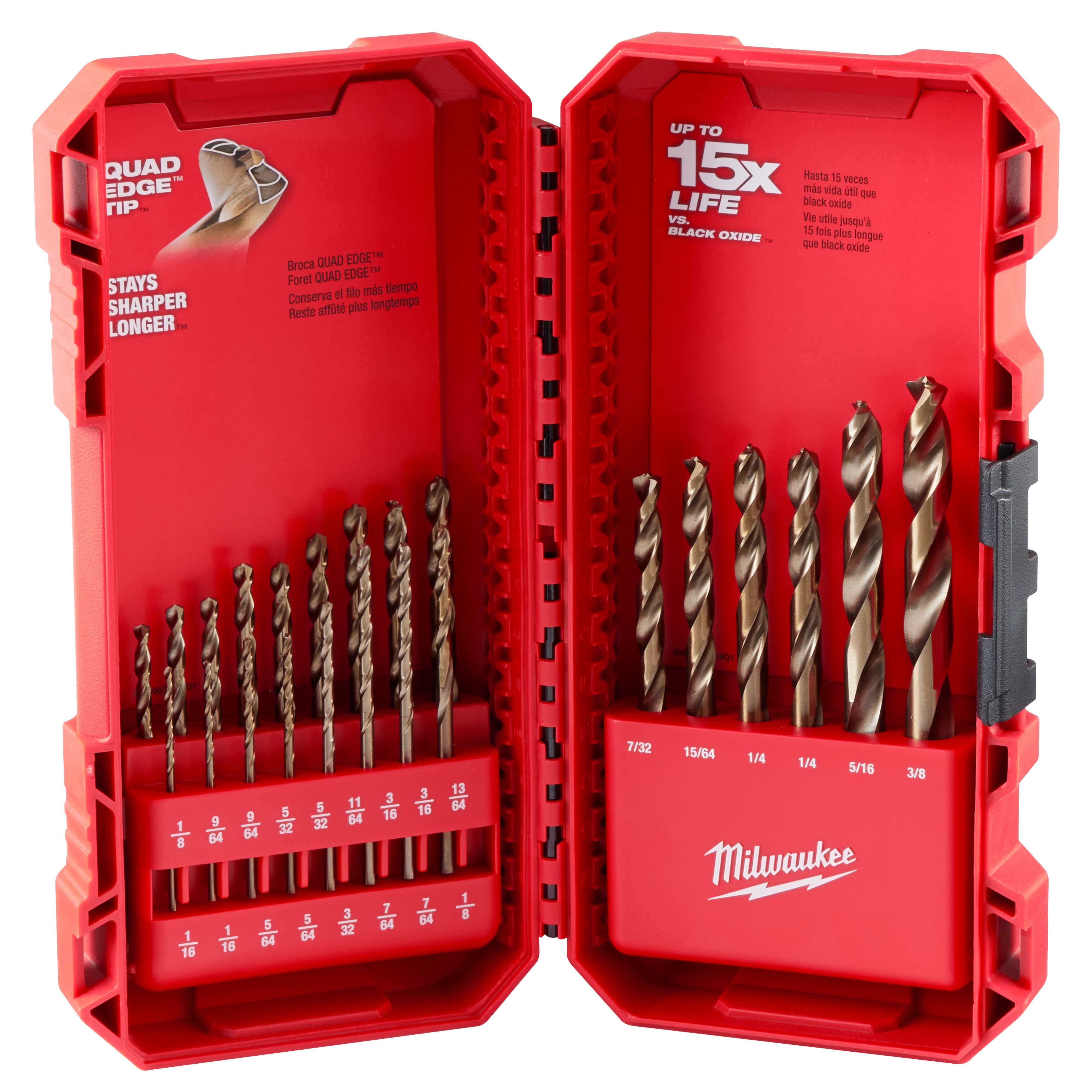 RED HELIX™ Cobalt Drill Bit Set - 23PC | Milwaukee Tool