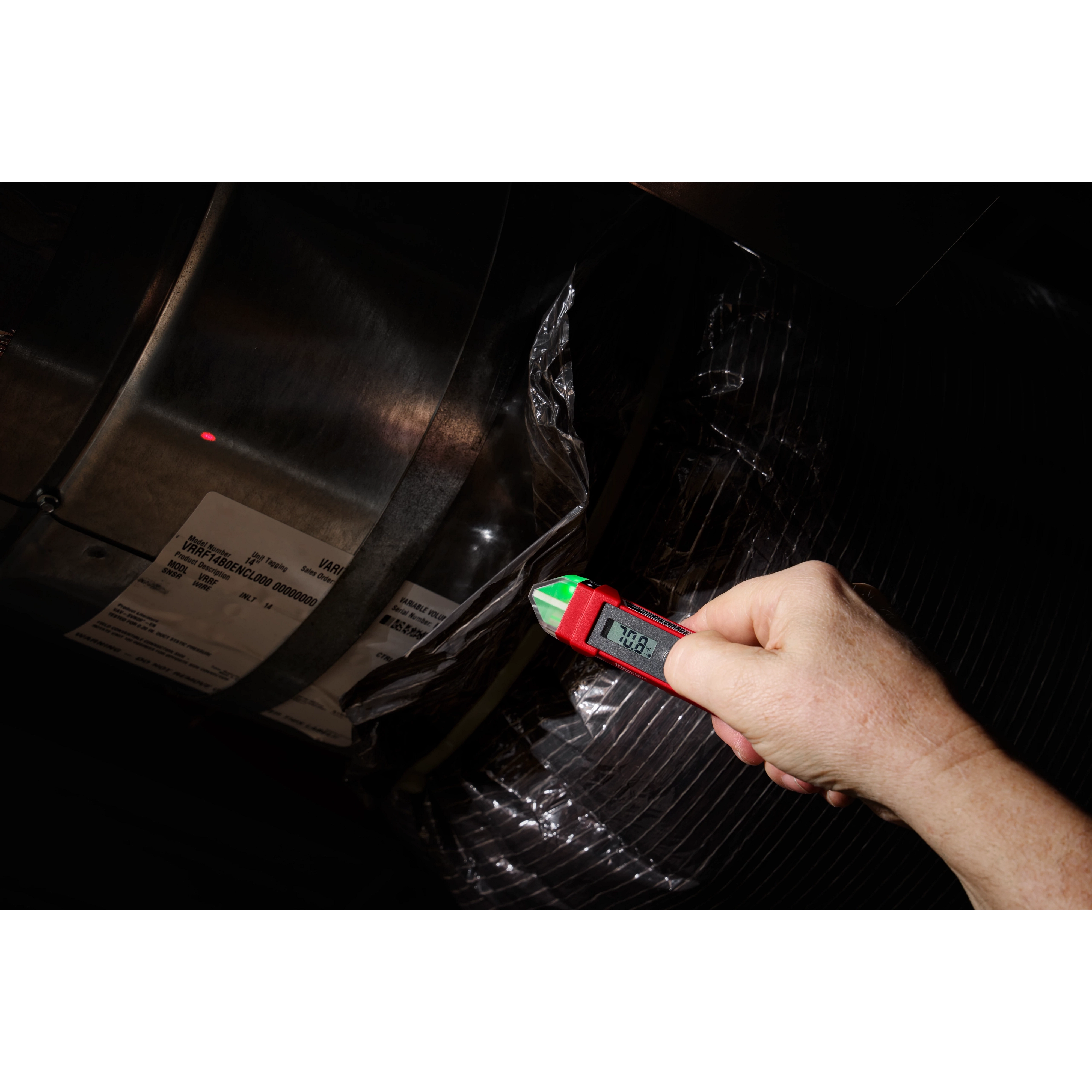 Non-Contact Voltage Detector w/ Laser Infrared Thermometer