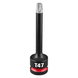 SHOCKWAVE Impact Duty 1/2" Drive 4" Torx T47 Bit Socket standing upright on a plain background.