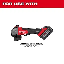 Product image of 5/8-11" Small Angle Grinders Carbon/SS Brushes For Use With, featuring a red and black cordless angle grinder.
