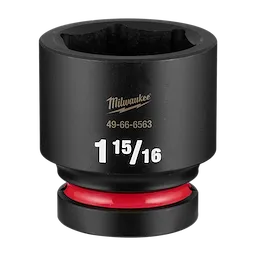 SHOCKWAVE Impact Duty 1" Drive 1-15/16" Standard 6 Point Socket standing upright with visible size markings.