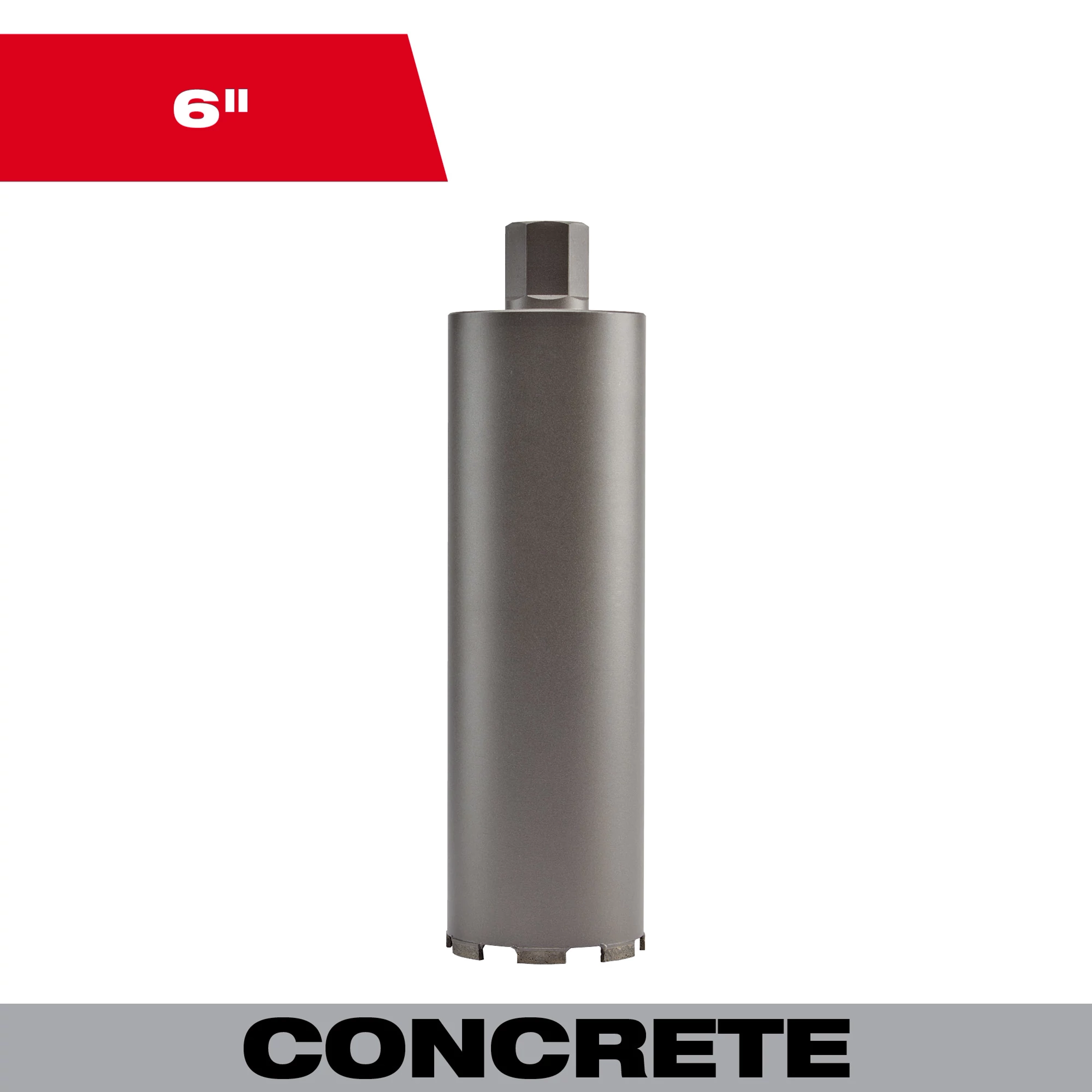 6” Diamond Ultra Dry Core Bit for drilling through concrete with high performance and durability.