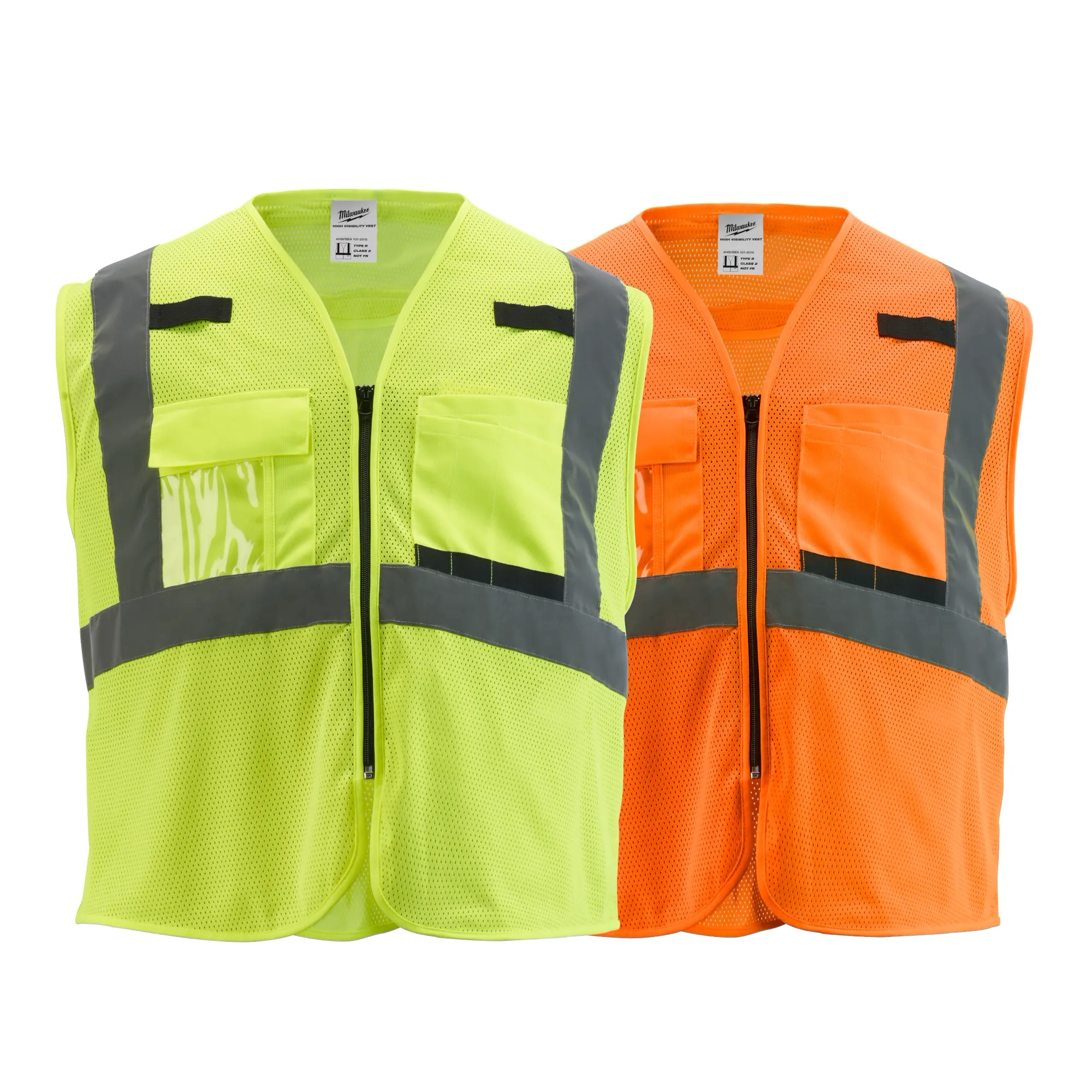 4XL/5XL) Class 2 High Visibility Orange Mesh Safety Vest