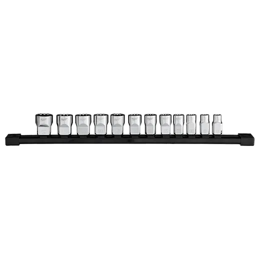 12pc 3/8” Drive 12-Point Metric Socket Set