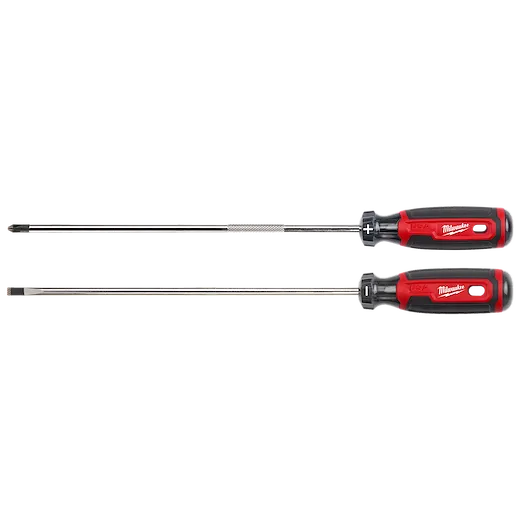 2 PC. 10" Cushion Grip Screwdriver Set (USA)