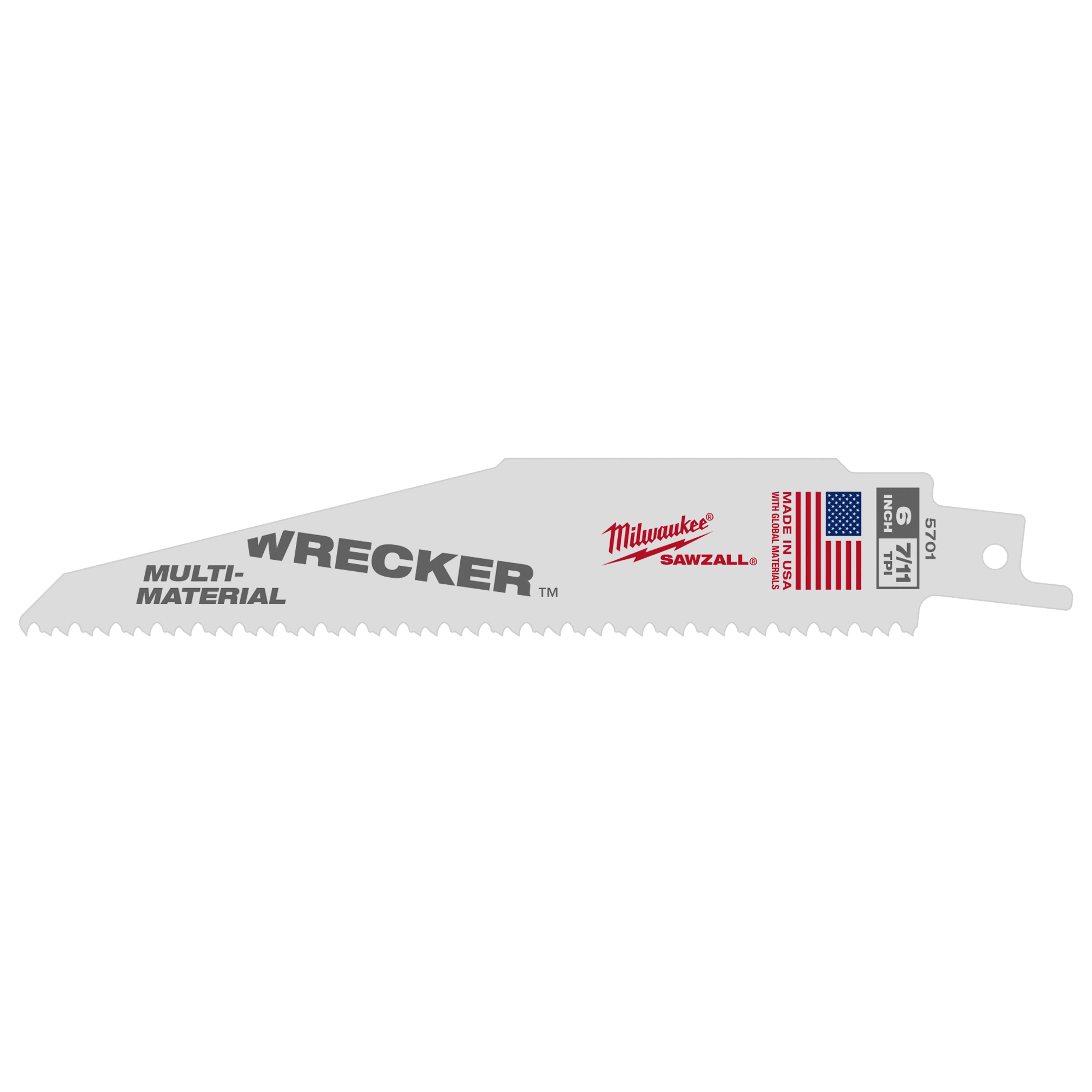 The WRECKER™ Multi-Material SAWZALL® Blade 6