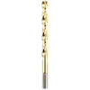 5/16" Thunderbolt titanium coated drill bit featuring a gold color with spiral grooves along its length for drilling efficiency.