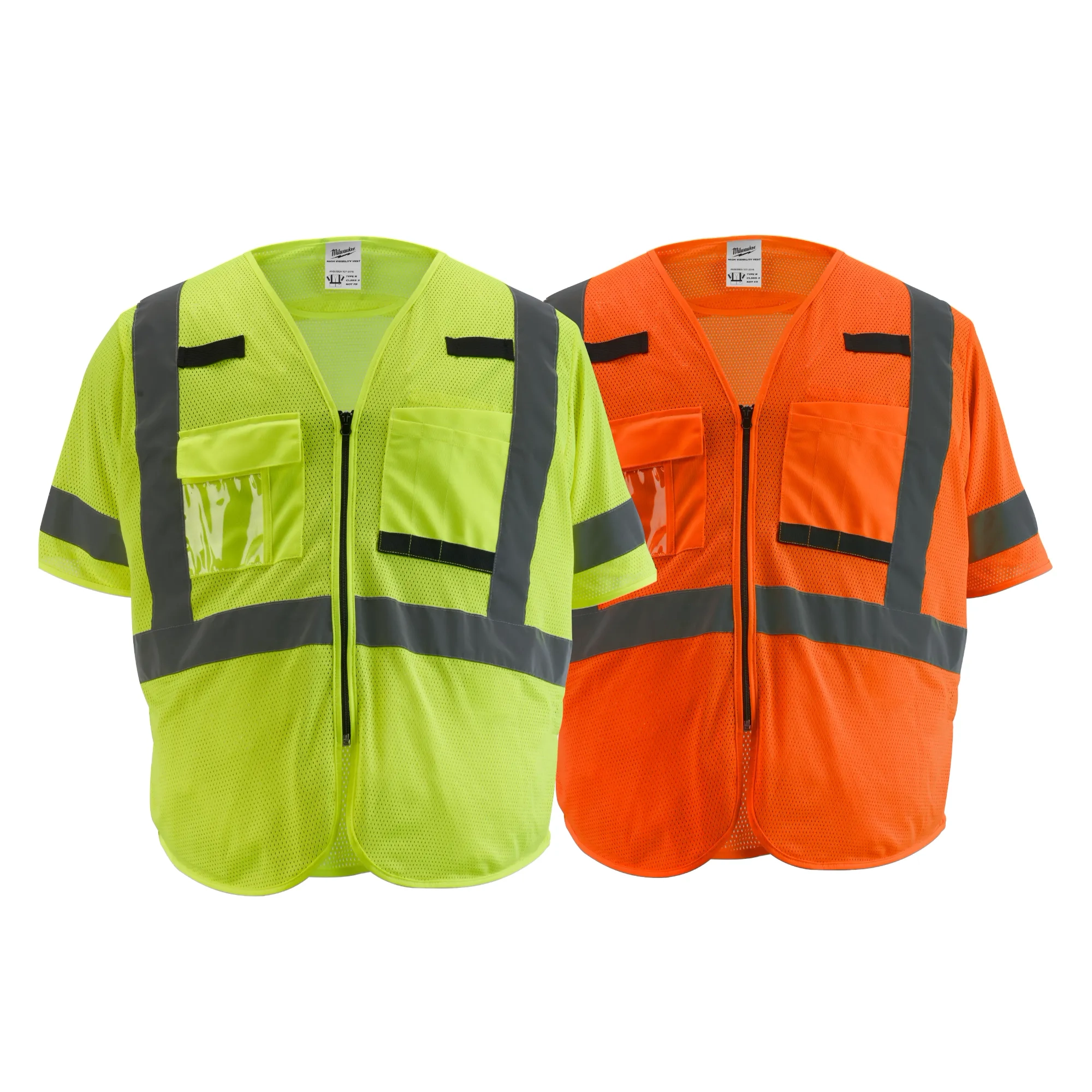 Class 3 High Visibility Orange Mesh Safety Vest - 2XL/3XL