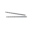 Two 1/16" THUNDERBOLT® Black Oxide Drill Bits with twisted grooved design for precision drilling, shown against a white background.