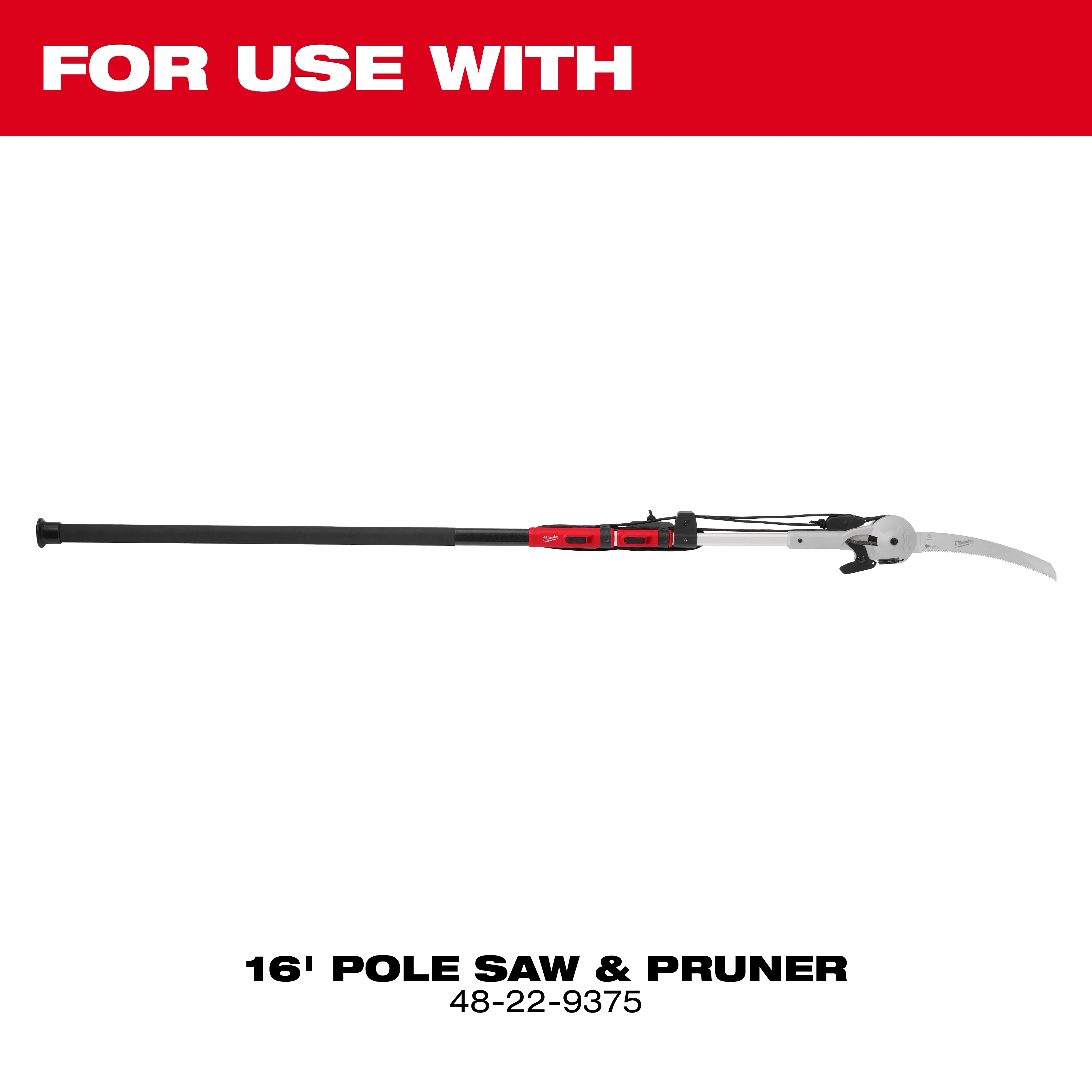 16' Pole Saw & Pruner Replacement Head 1-1/4" Pole Pruner Blade Pole Saw Replacement Blade shown on a plain background