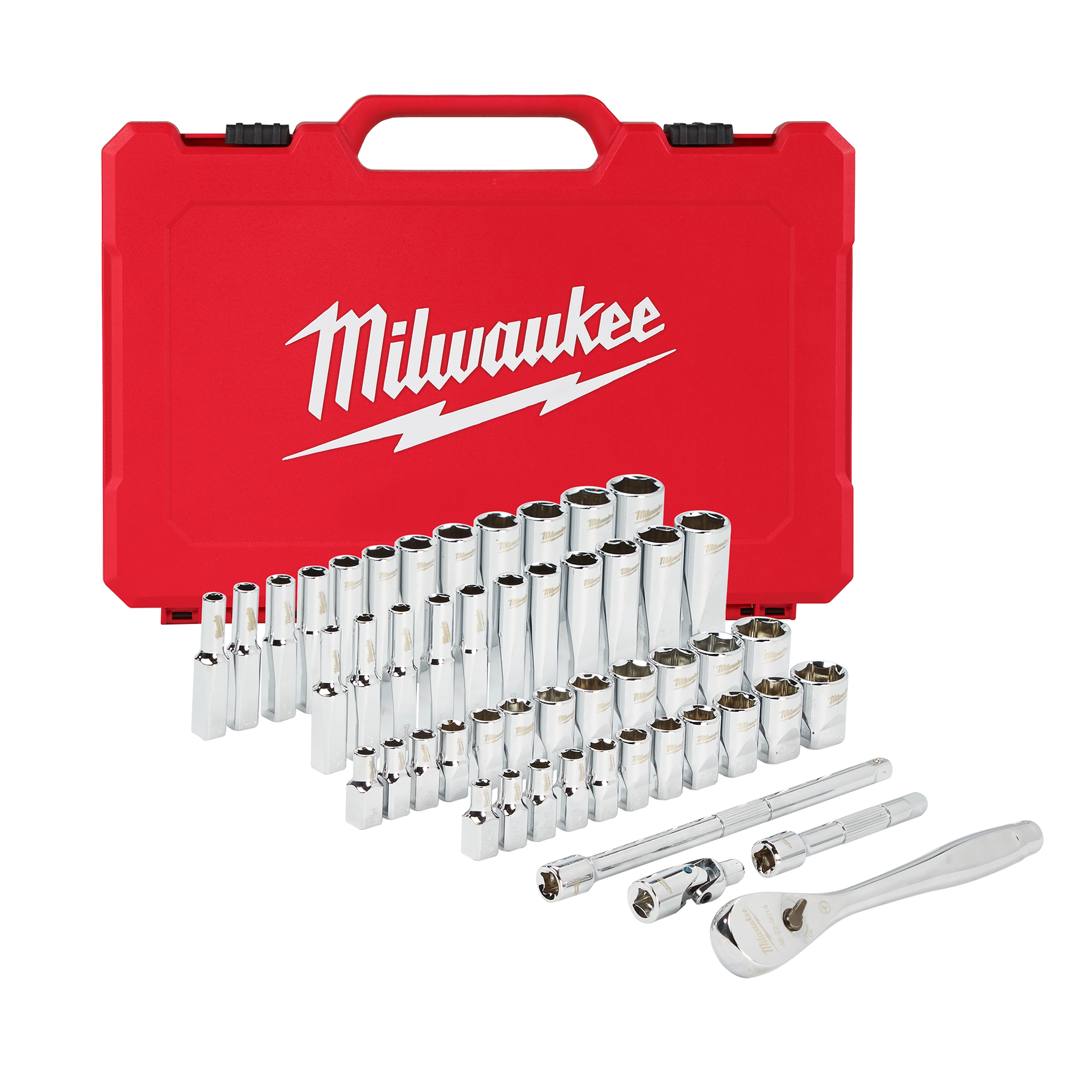 1/4" Drive 50pc Ratchet & Socket Set - SAE & Metric