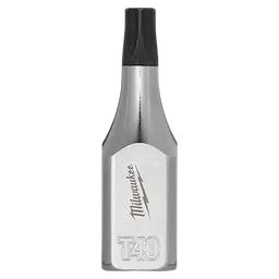 The image shows a 3/8" Drive T40 Tamper Proof TORX Bit Socket. The bit socket is made of silver metal with the brand name and logo engraved on the side along with "T40" indicating its size.