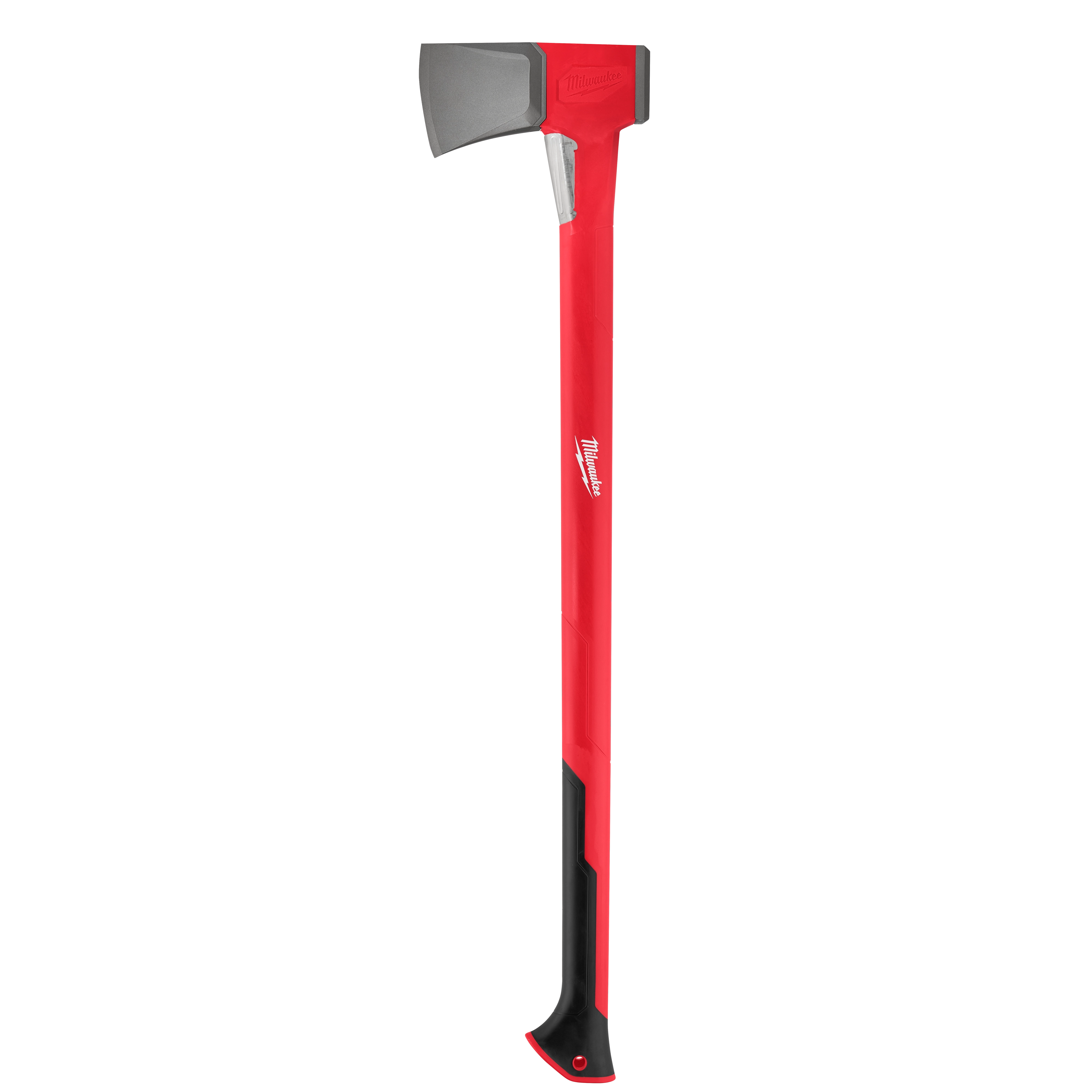 The 36" Splitting Axe features a red handle with black accents and a silver splitting head. Designed for heavy-duty wood splitting, it combines durability with ergonomic comfort.