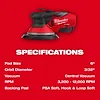 M12™ FUEL™ 6" Random Orbital Sander (3/32"), view 20