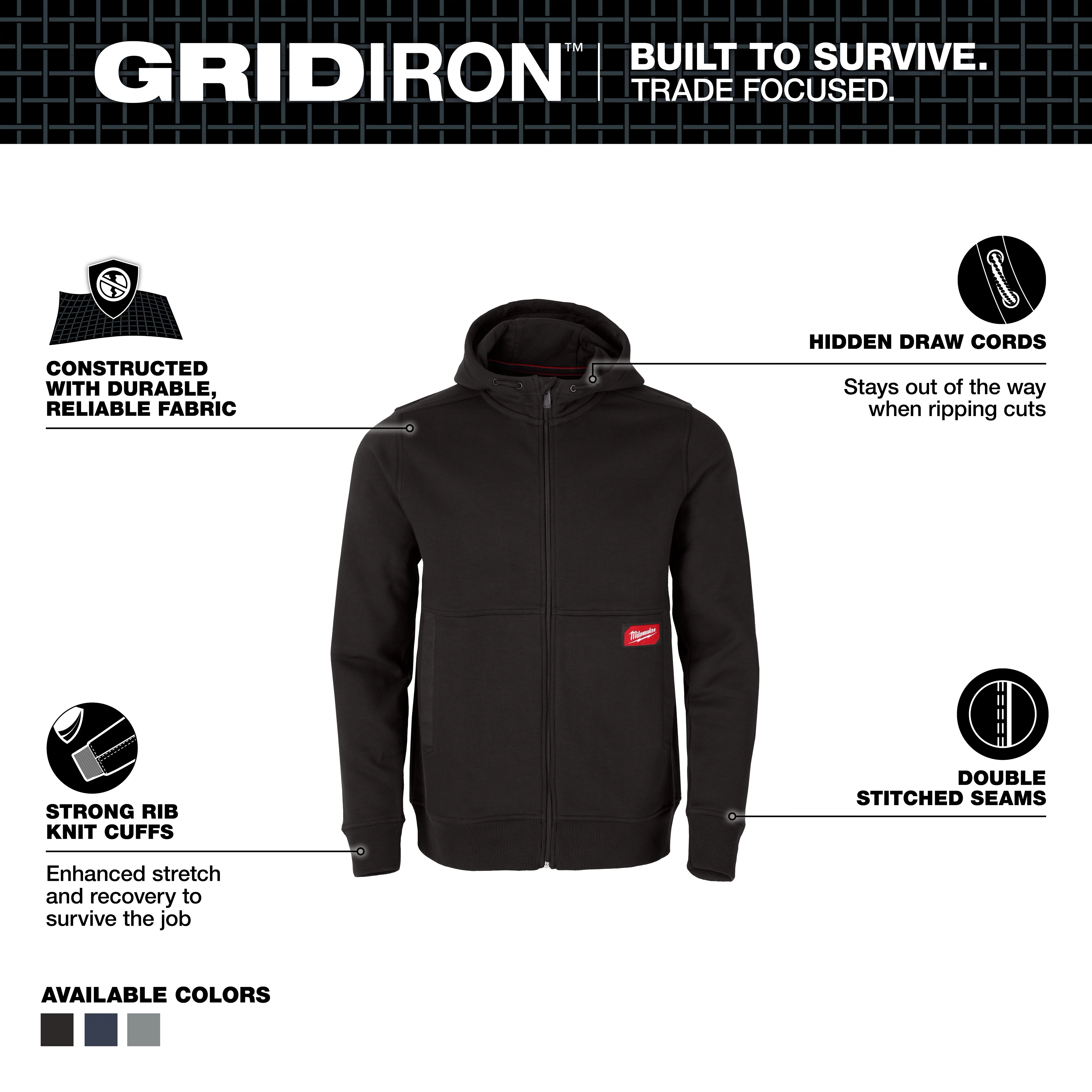 GRIDIRON™ Full-Zip Hoodie