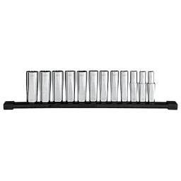 12pc 3/8” Drive 12-Point Deep Well Metric Socket Set