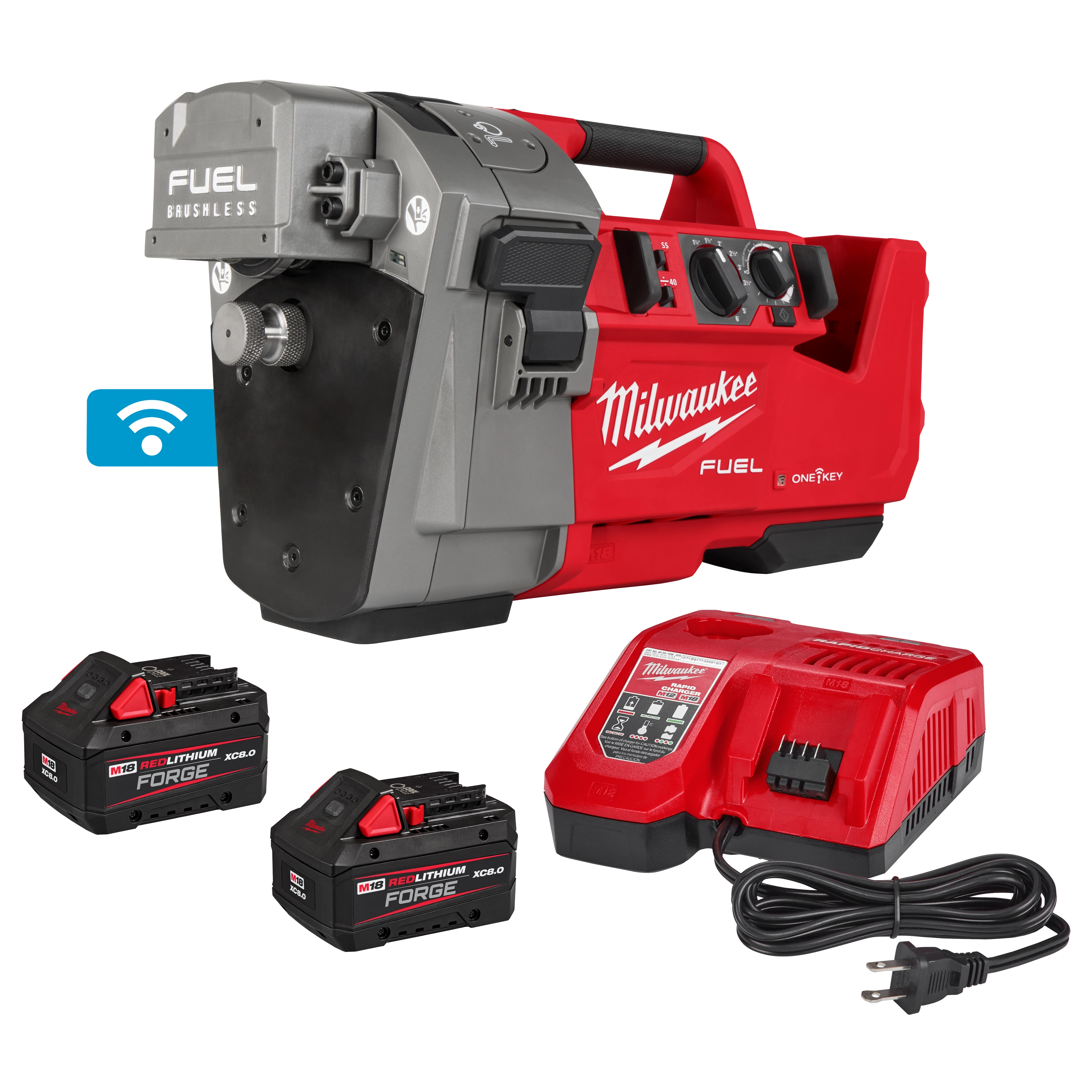 M18 FUEL™ RINGER™ Roll Groover for 1-1/4” - 4” Sch 10/40, 6” Sch 10.