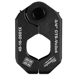 3/4" CTS-V Pivoting Press Ring for M18 and M12 FORCE LOGIC press tools, black with white text, octagonal opening.