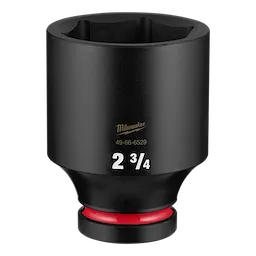 SHOCKWAVE Impact Duty 1" Drive 2-3/4" Deep 6 Point Socket standing upright on a plain background.