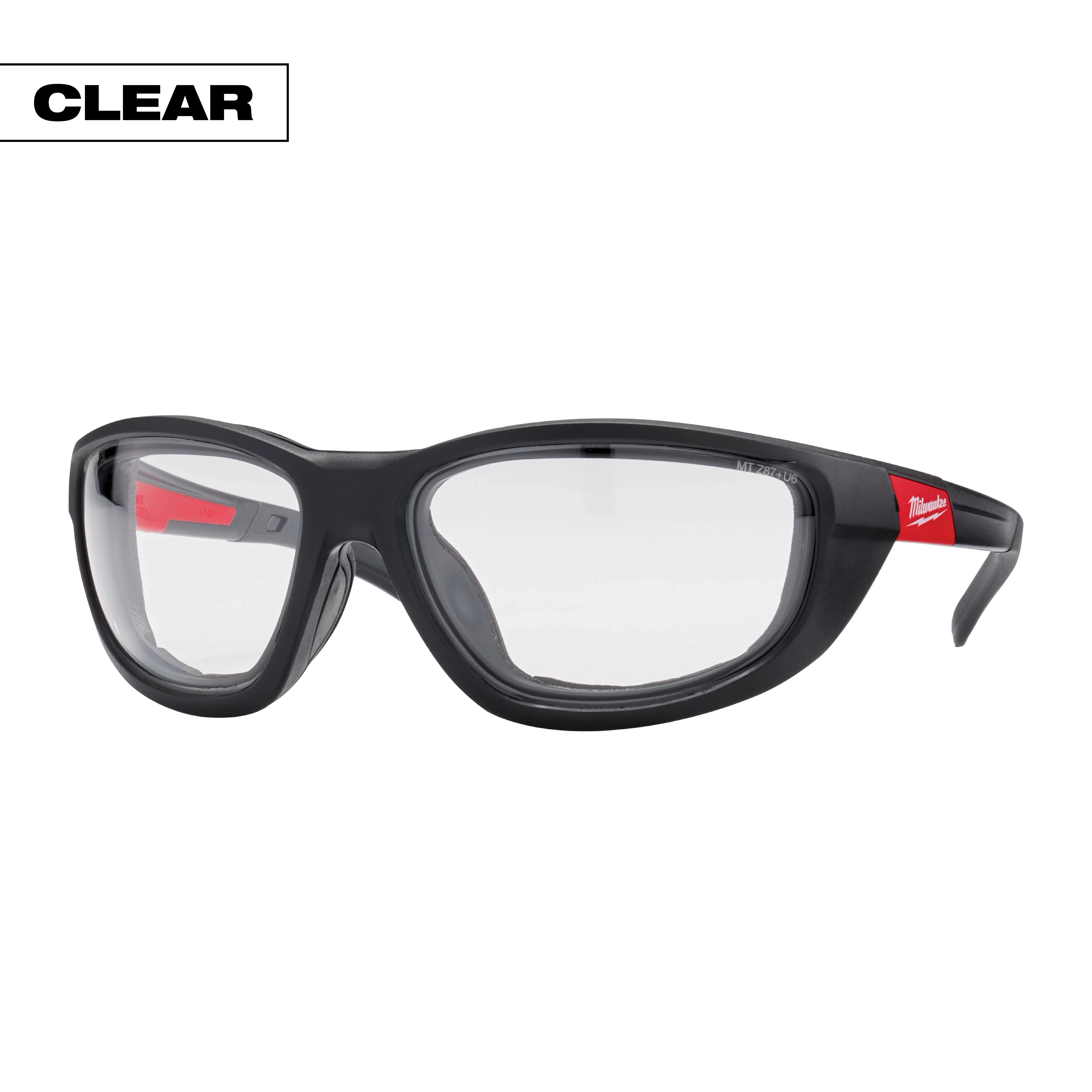 Performance Safety Glasses w/Gasket - Fog-Free Lenses (Clear)