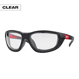 Performance Safety Glasses w/Gasket - Fog-Free Lenses (Clear)