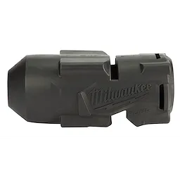 Milwaukee M18 FUEL HTIW Protective Boot is a black, rubberized cover designed to protect high-torque impact wrenches. It features the Milwaukee logo and FUEL branding on the side.