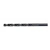 1/4" THUNDERBOLT black oxide drill bit with a twisted shank and smooth cutting point, designed for durability and precise drilling.