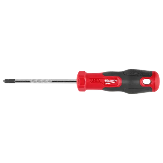 #2 PH 4" Ergo Grip Screwdriver (USA) with a textured metal shaft and a two-tone ergonomic handle.