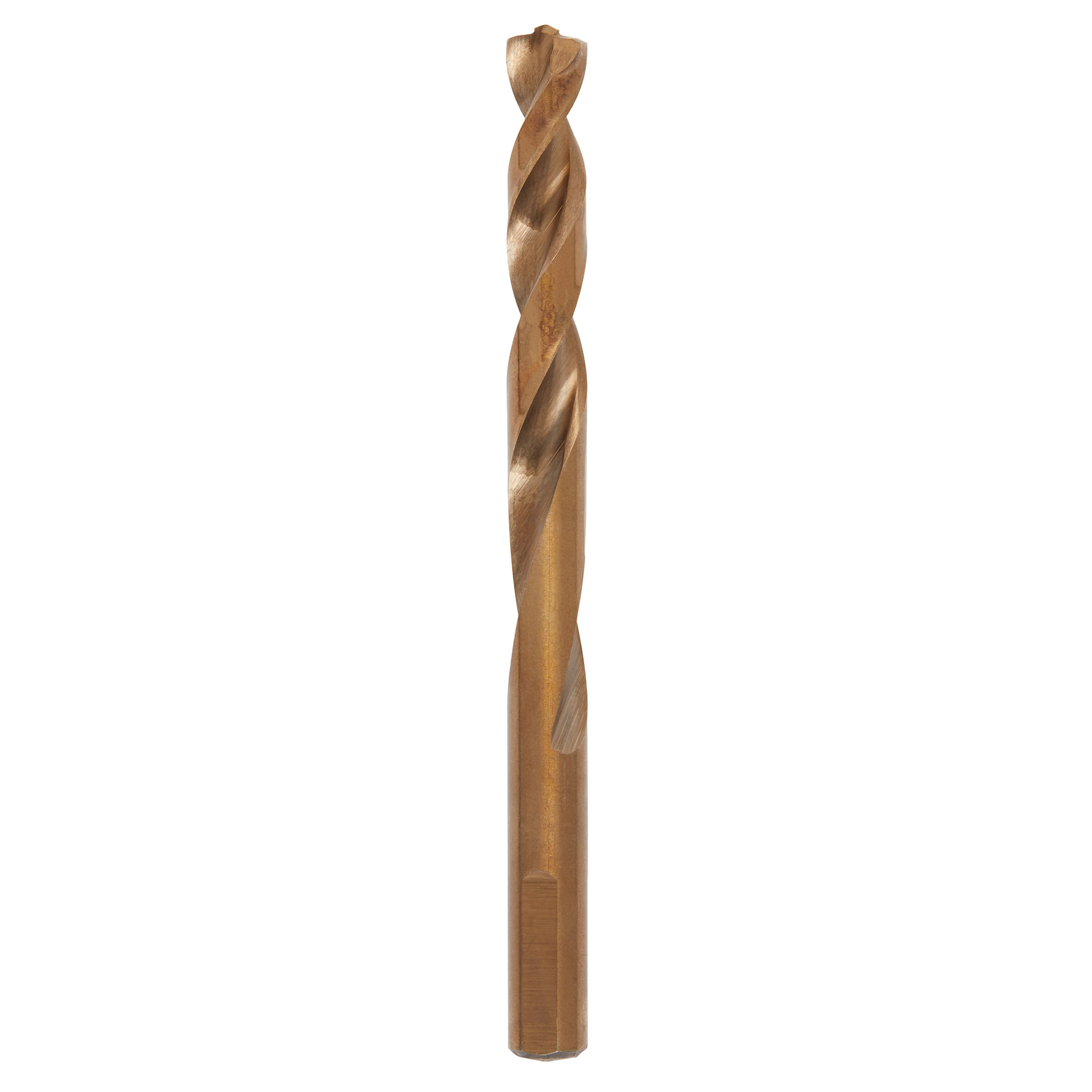 RED HELIX Cobalt 23/64" Drill Bit, featuring a twisted design and golden color, suitable for tough drilling tasks.
