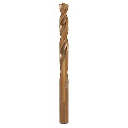 RED HELIX Cobalt 23/64" Drill Bit, featuring a twisted design and golden color, suitable for tough drilling tasks.