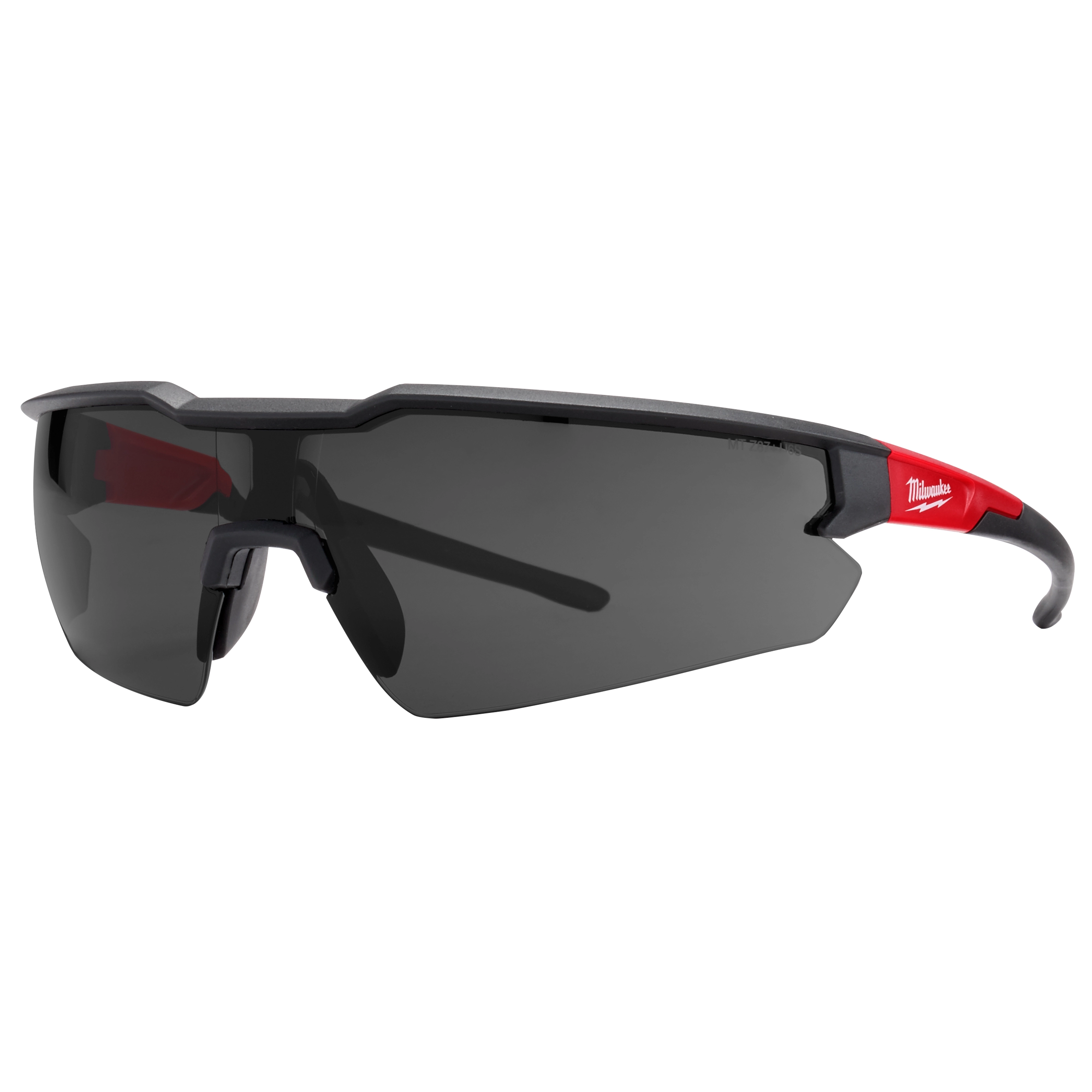 Safety Glasses - Tinted Fog-Free Lenses with a black frame and red accents on the arms, designed for eye protection.