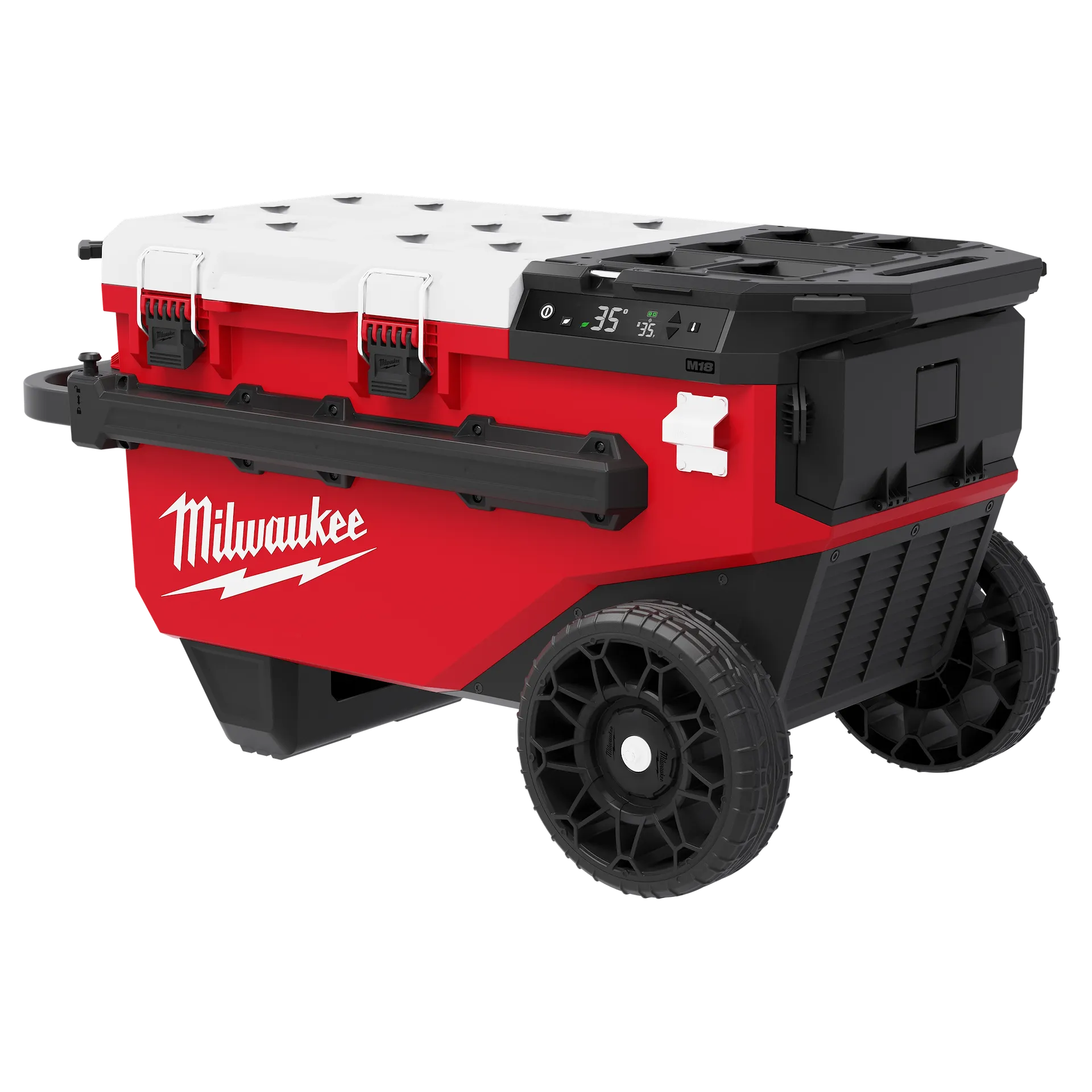 Milwaukee M18 30QT Rolling Fridge with PACKOUT Compatibility 0810-20