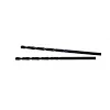 Two 7/64" THUNDERBOLT® Black Oxide Drill Bits lying parallel, featuring a black finish and twisted design for drilling applications.